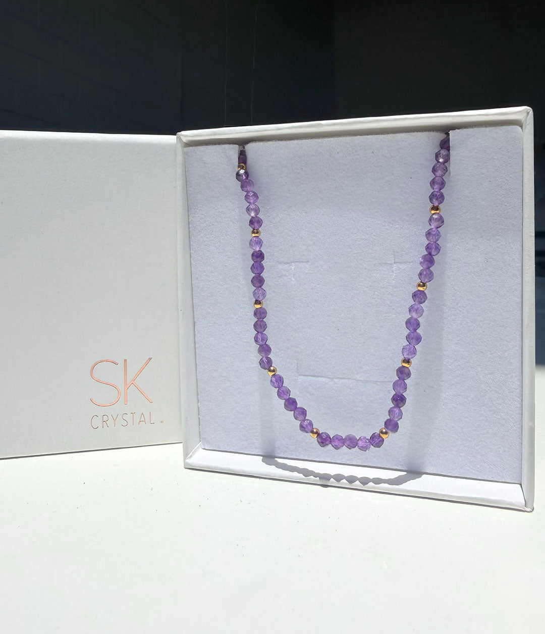 Amethyst Waterproof Necklace — For calm energy.