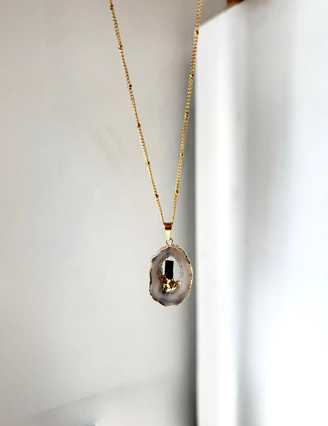 Inner Crystal Necklace – Black Tourmaline | Protection & Grounding