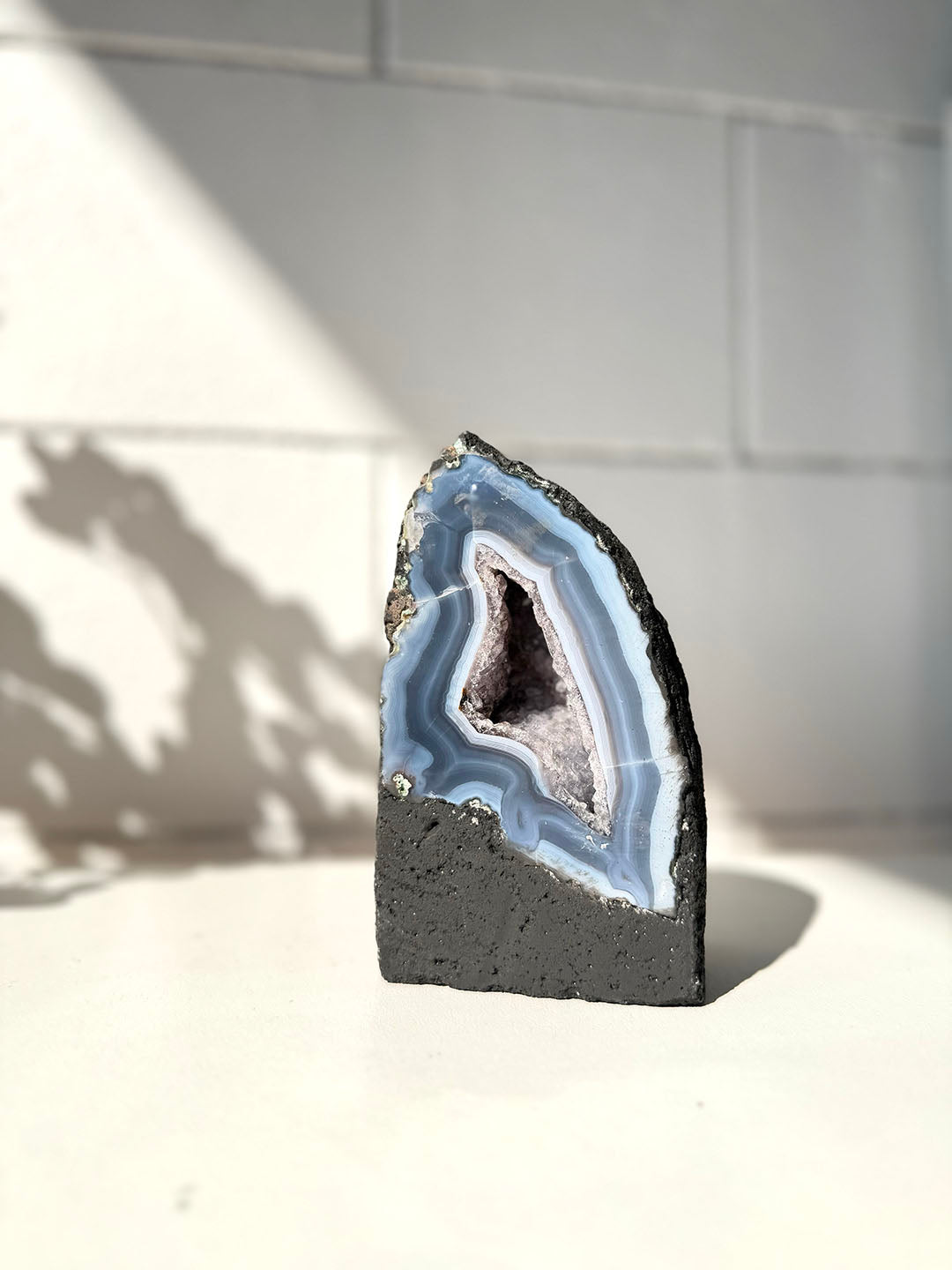 Amethyst Geode with Agate