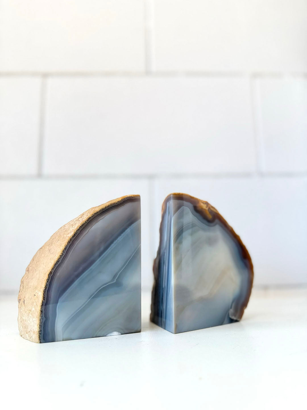 Agate Bookends