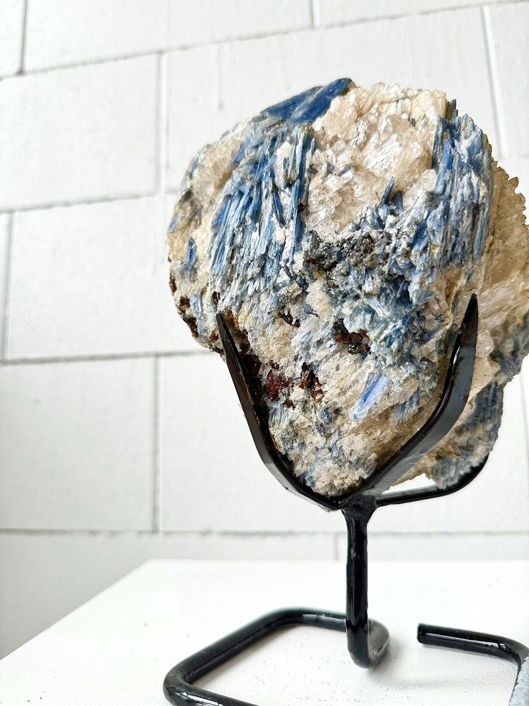 Large Blue Kyanite on Stand