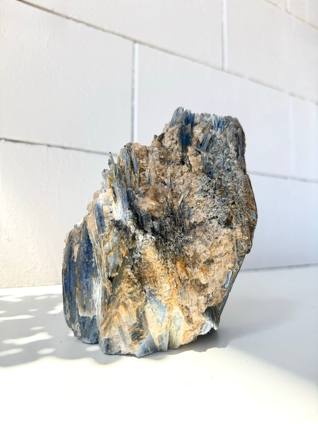 Blue Kyanite with Clear Quartz