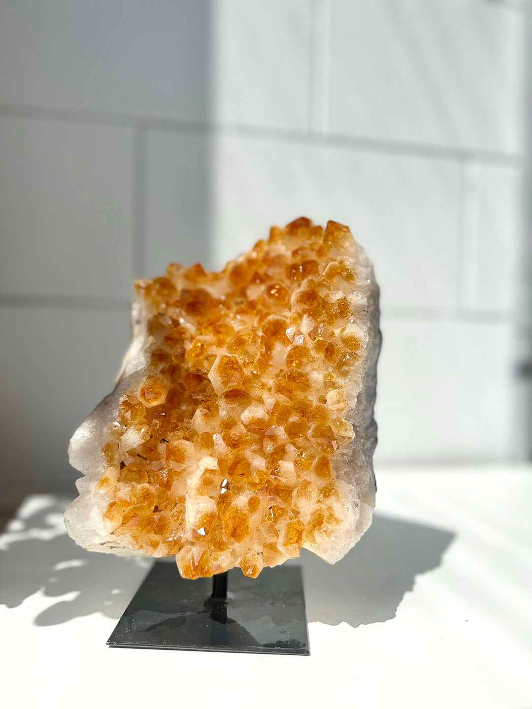 Large Citrine on Stand