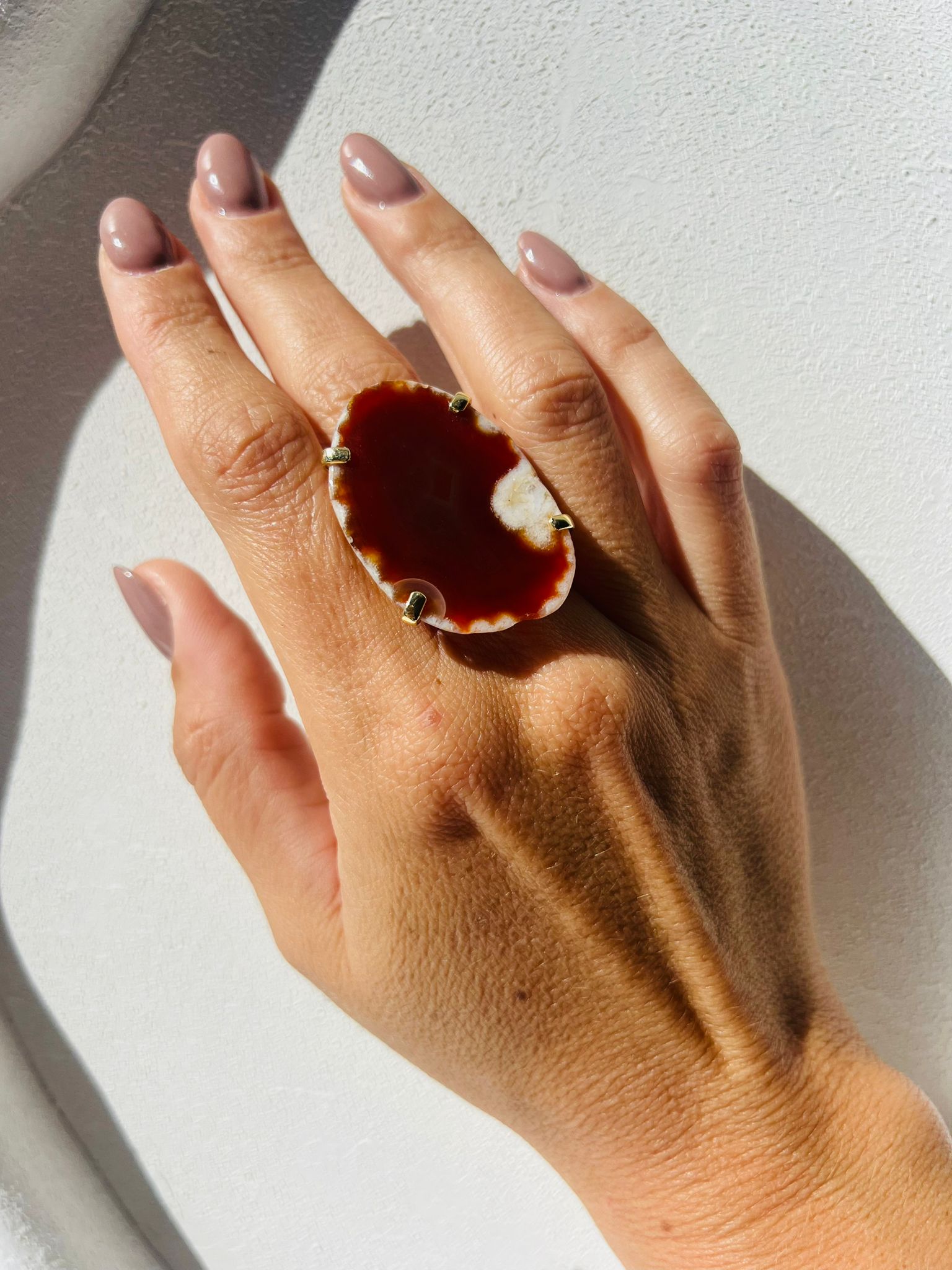 Red Agate Ring