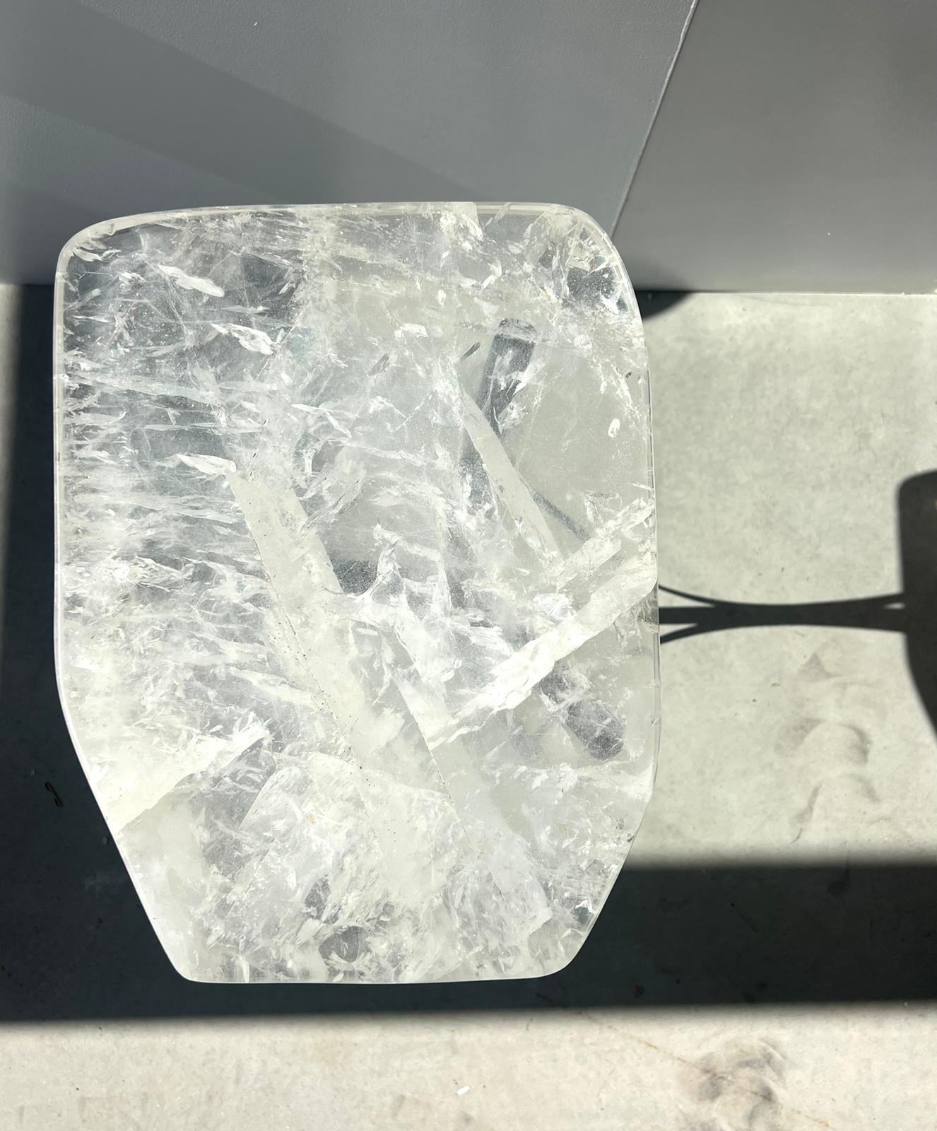 Clear Quartz Table
