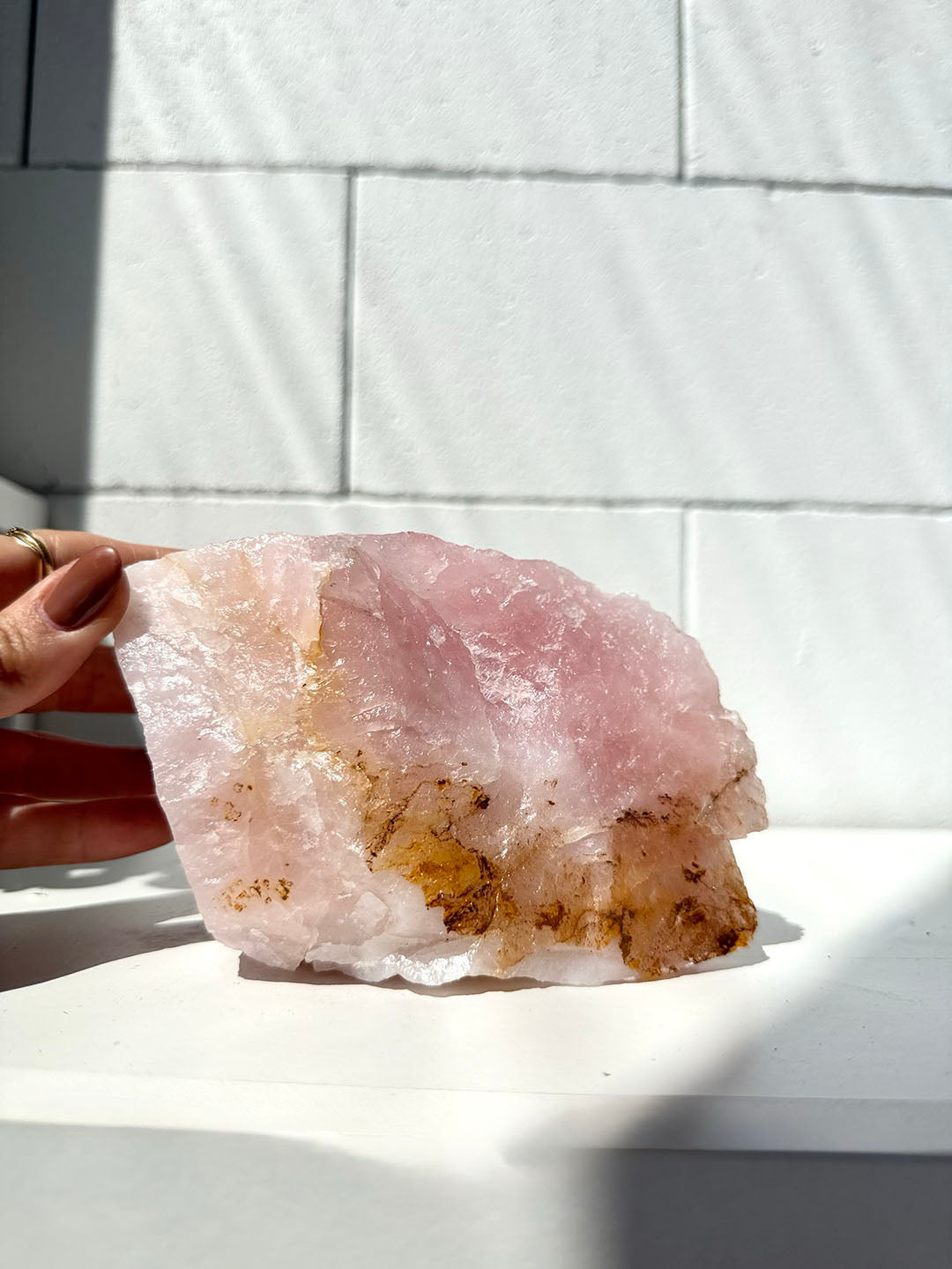 Raw Rose Quartz