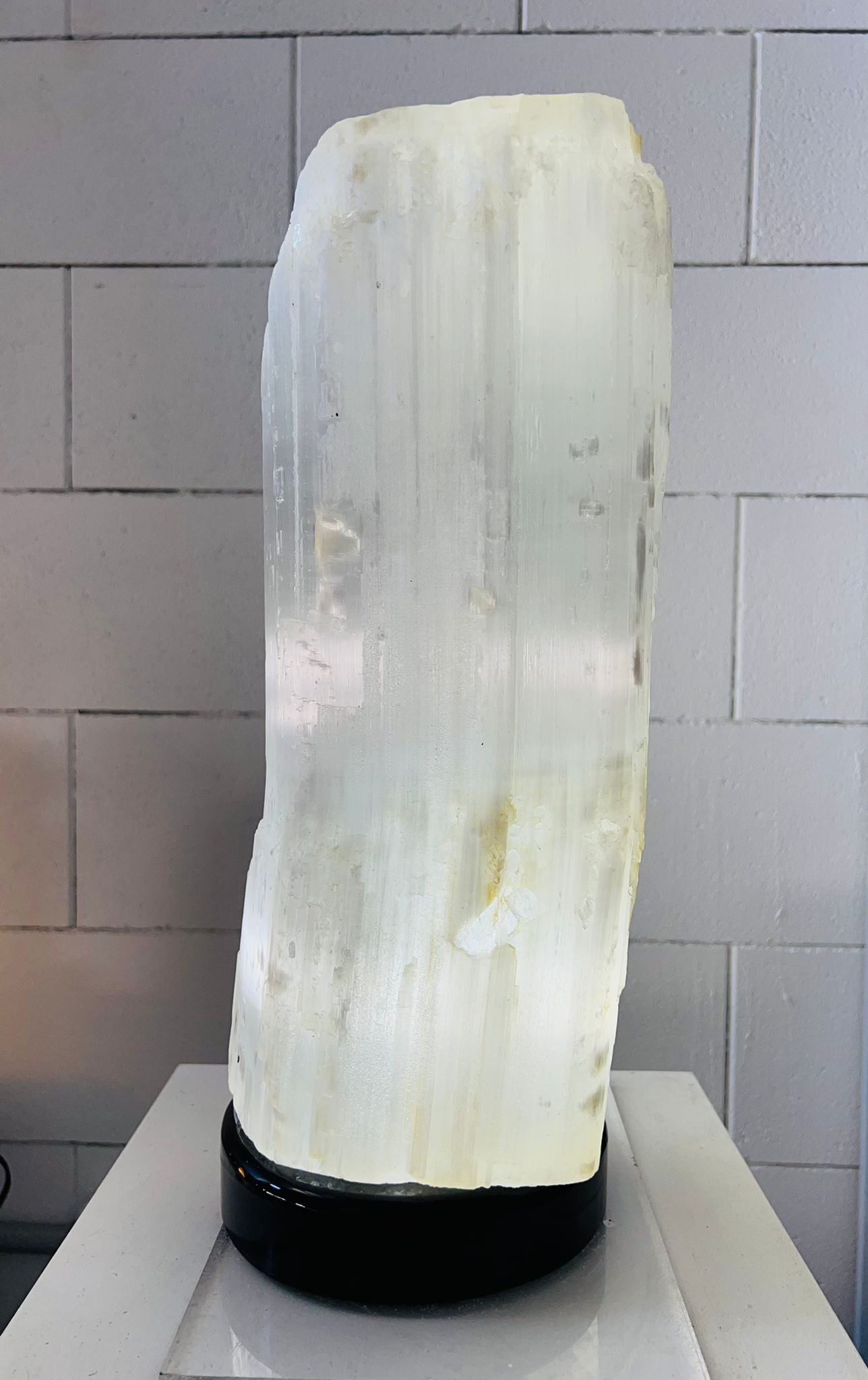 Selenite Large Lamp