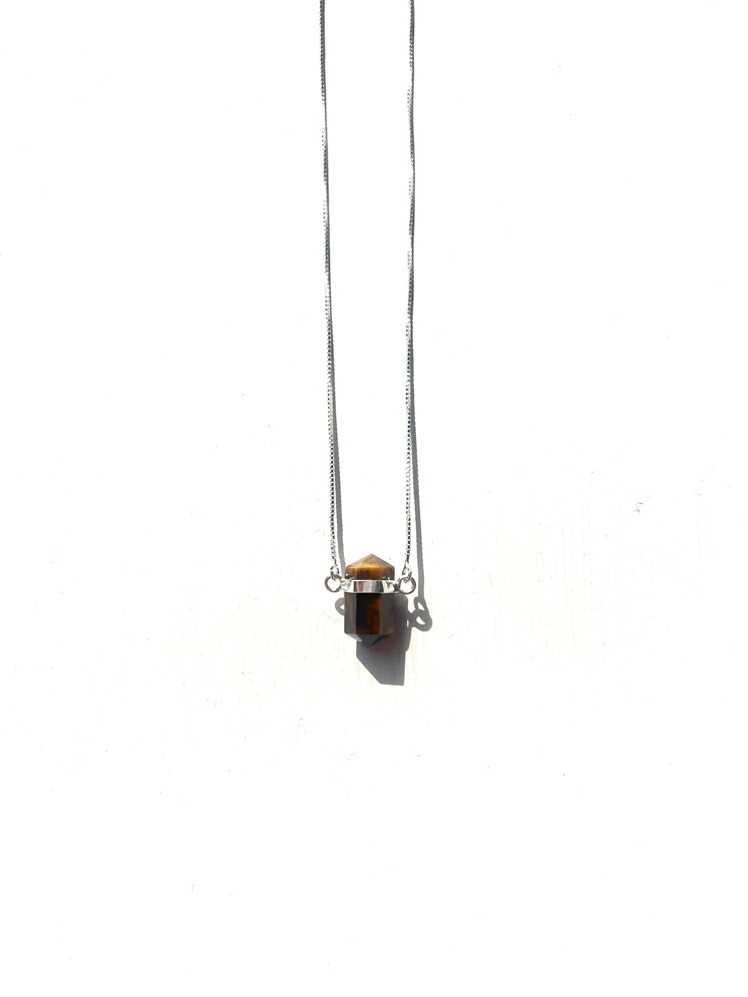 Tiger's Eye Point Necklace