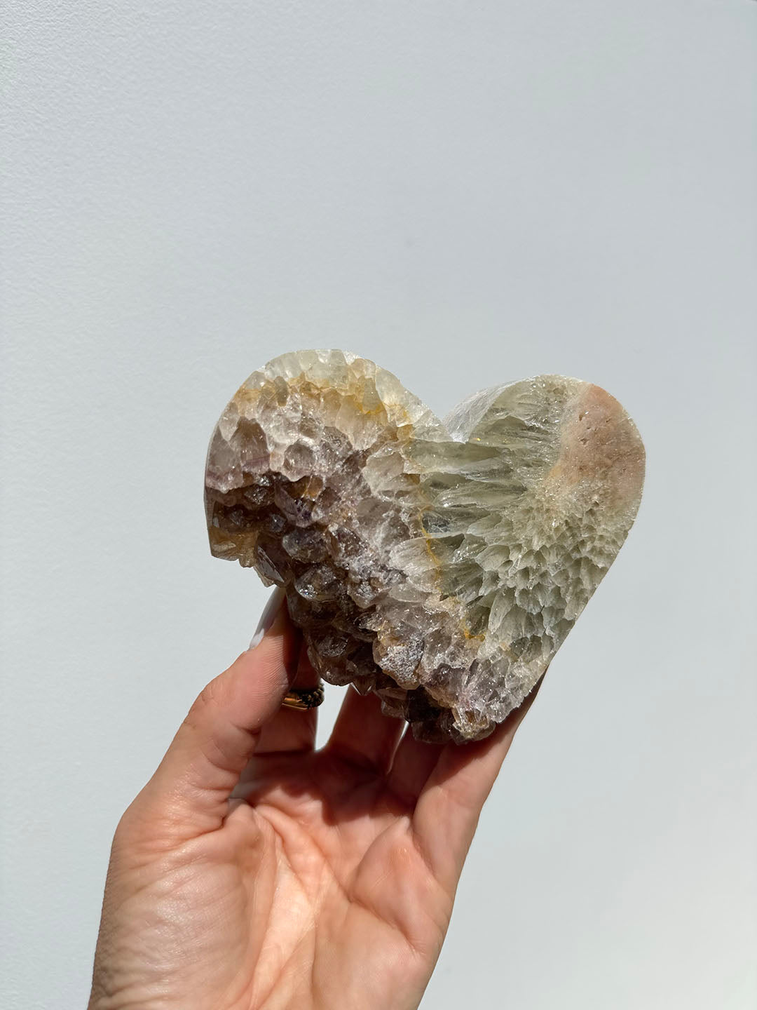 Pink Amethyst Heart