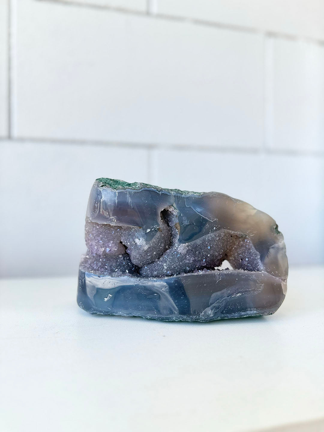 Agate with Amethyst