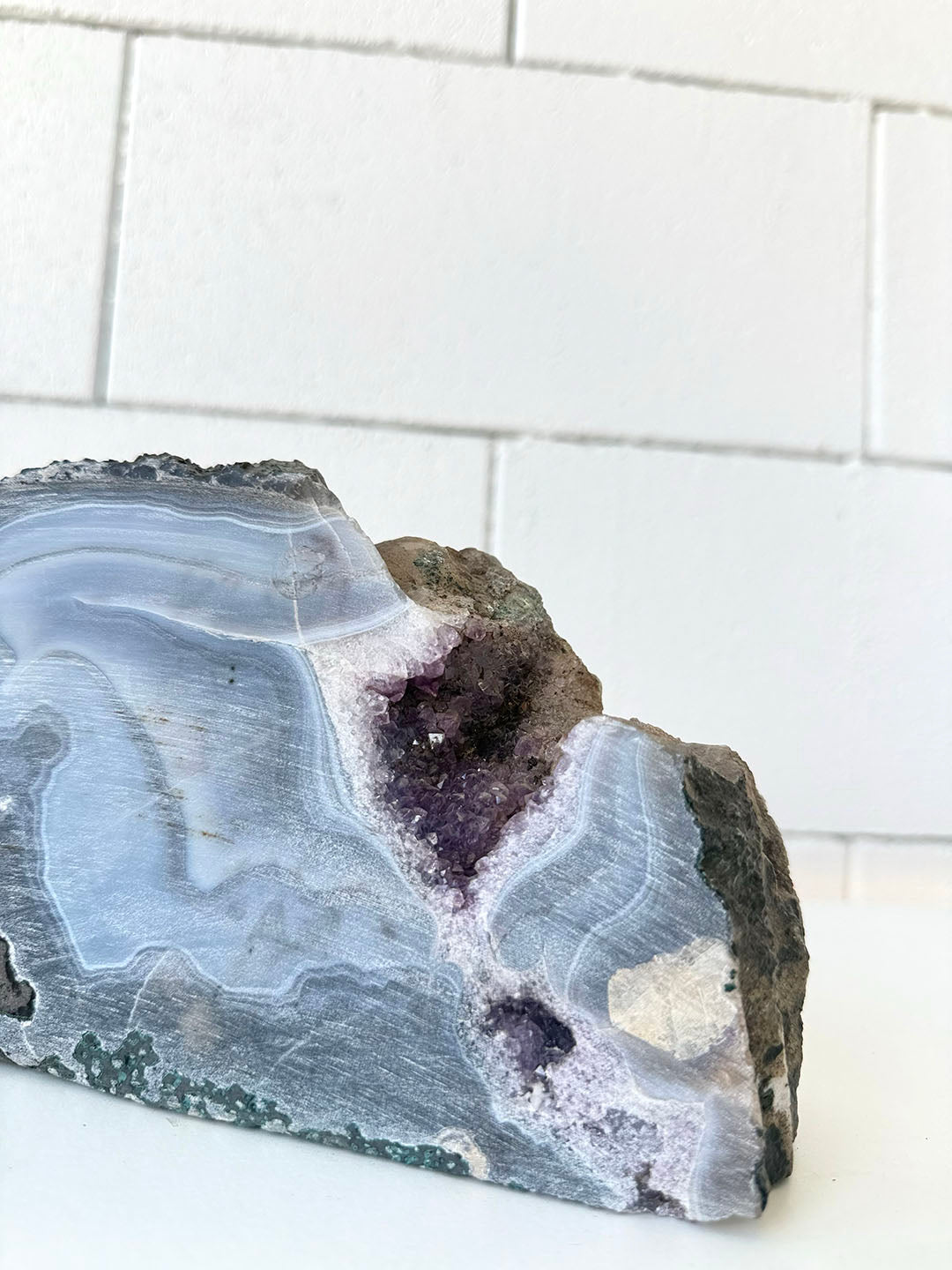 Agate with Amethyst