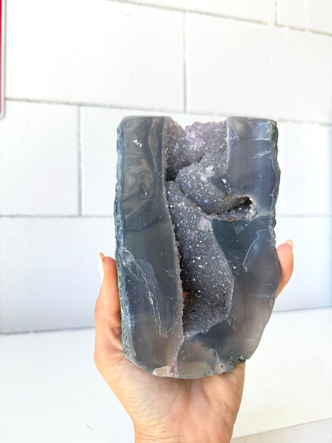 Agate with Amethyst