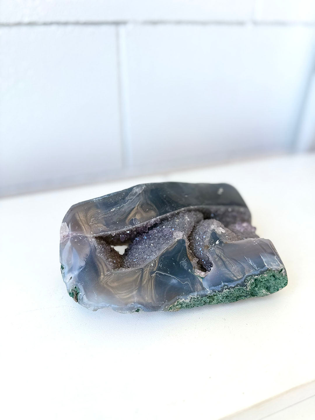 Agate with Amethyst