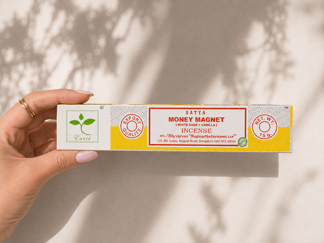 Satya Money Magnet Incense Sticks – White Sage & Vanilla