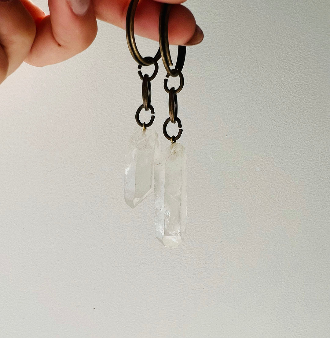 Clear Quartz KeyChain