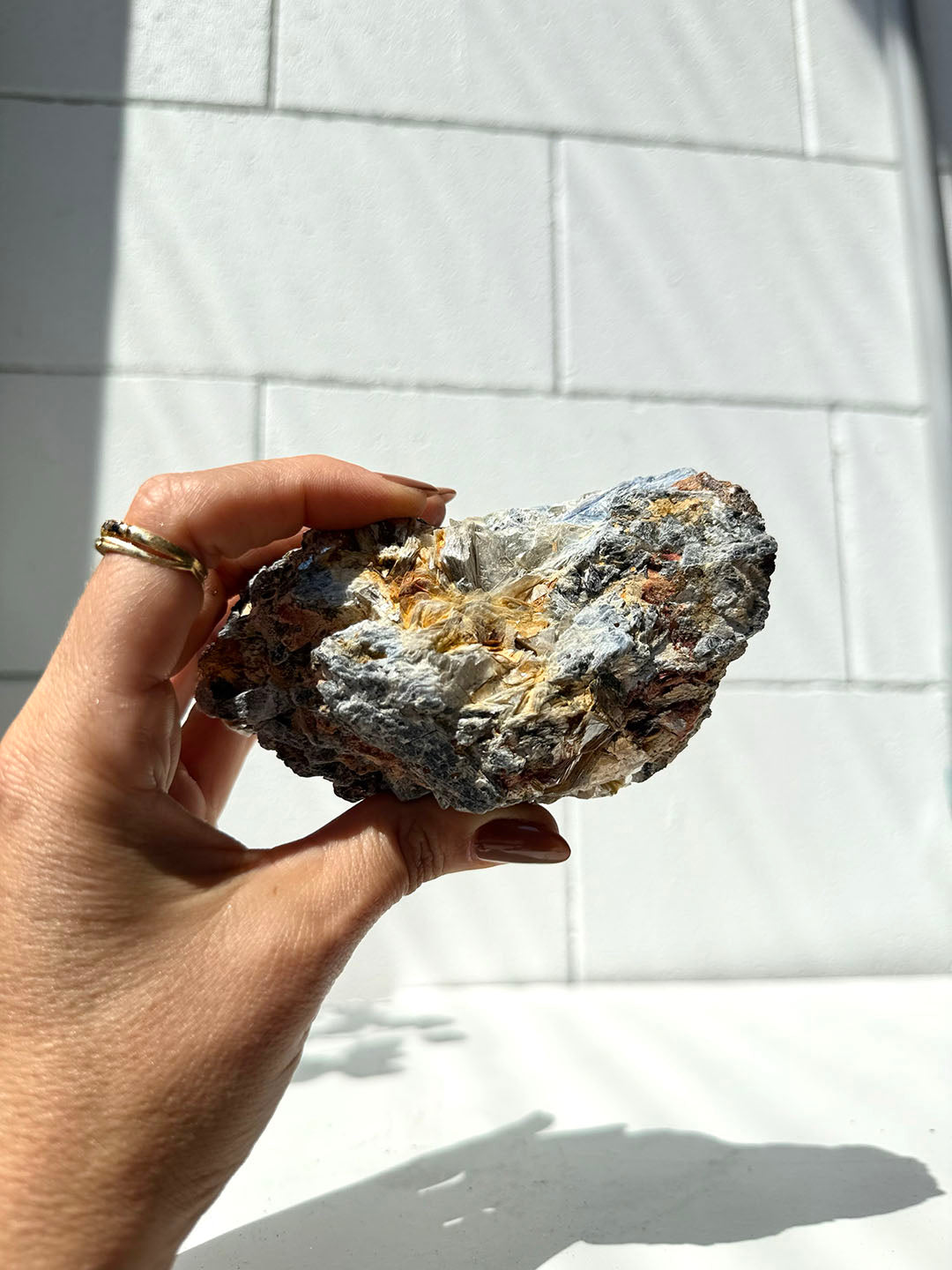 Blue Kyanite with Clear Quartz