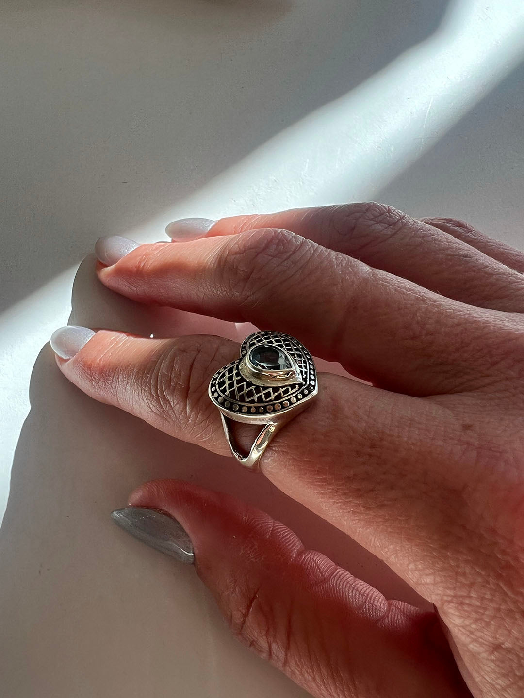 Topaz Heart Ring