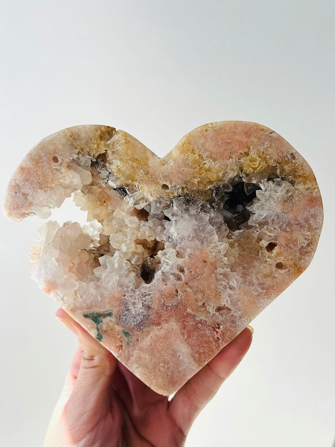 Pink Amethyst Heart