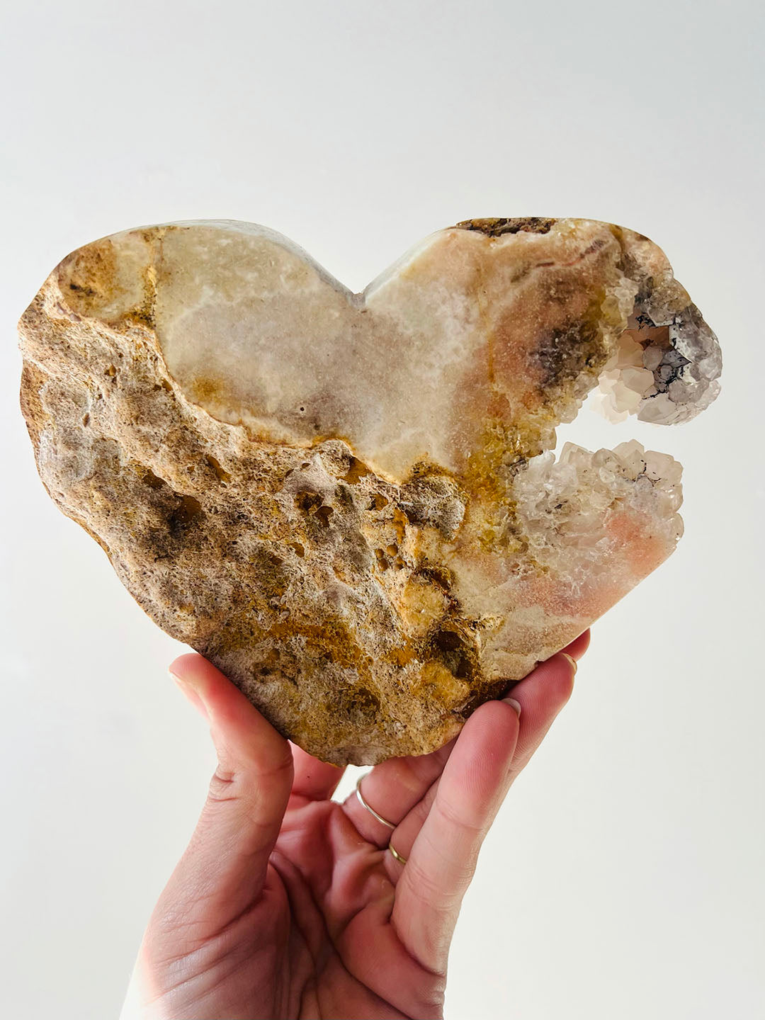 Pink Amethyst Heart