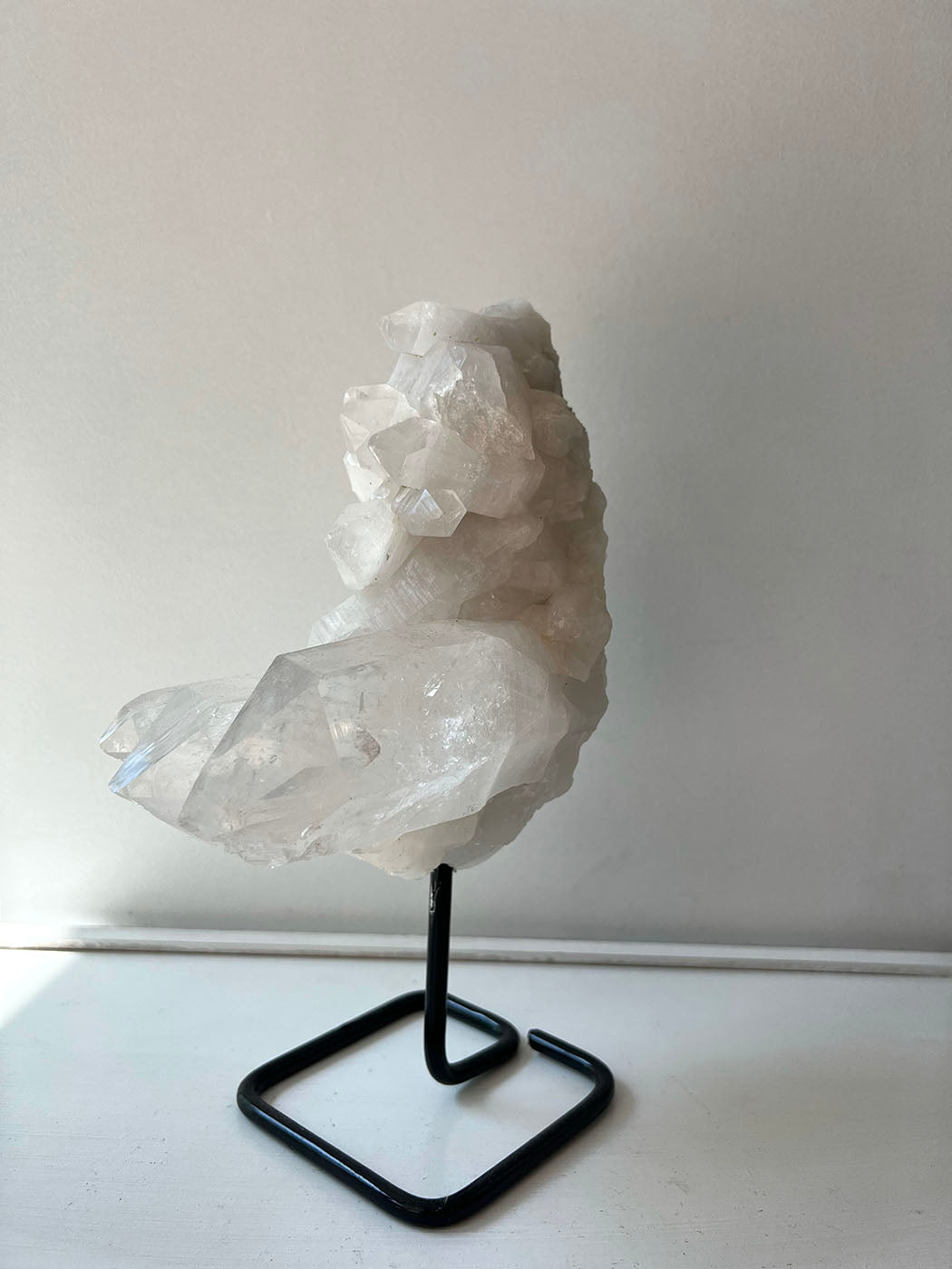 Large Clear Quartz on Stand