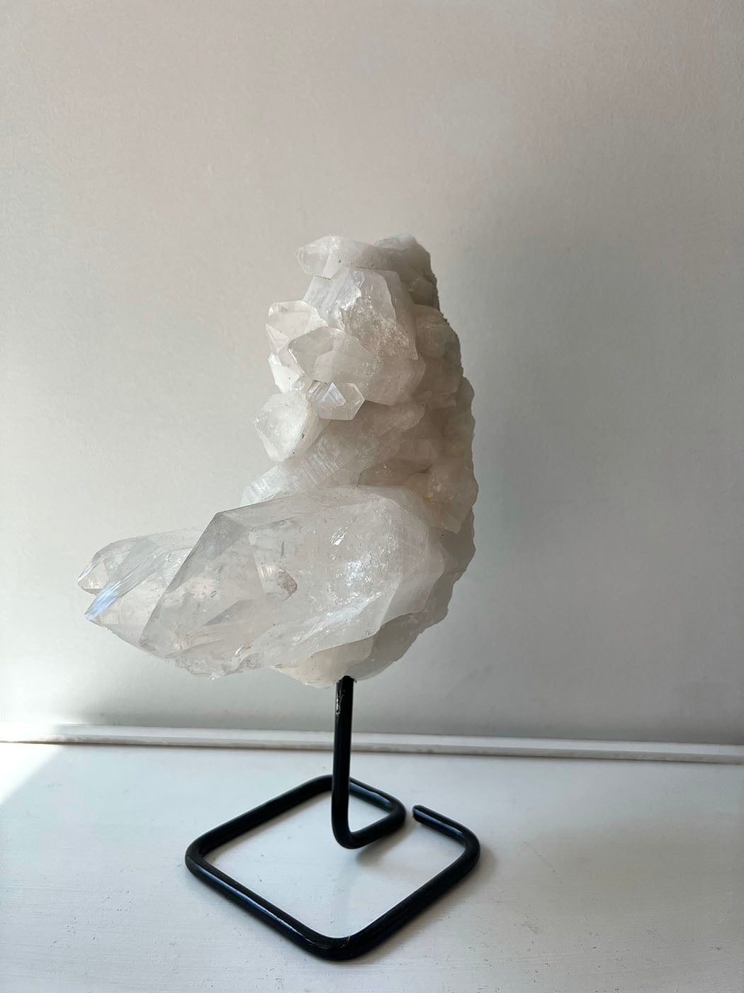 Large Clear Quartz on Stand