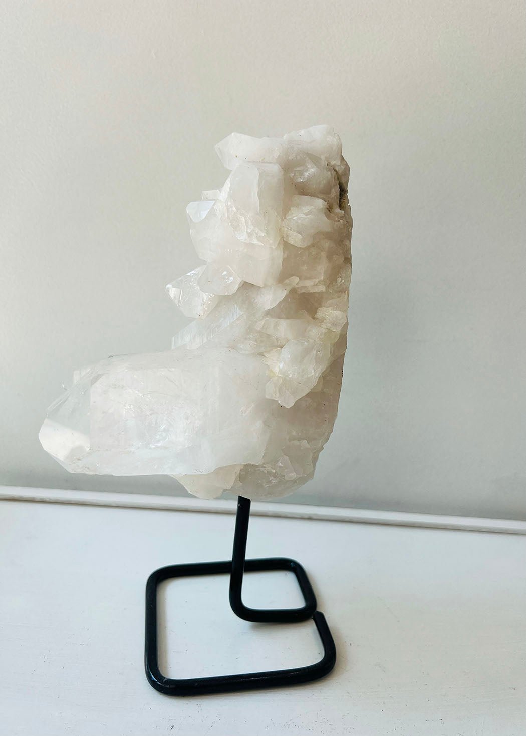 Large Clear Quartz on Stand