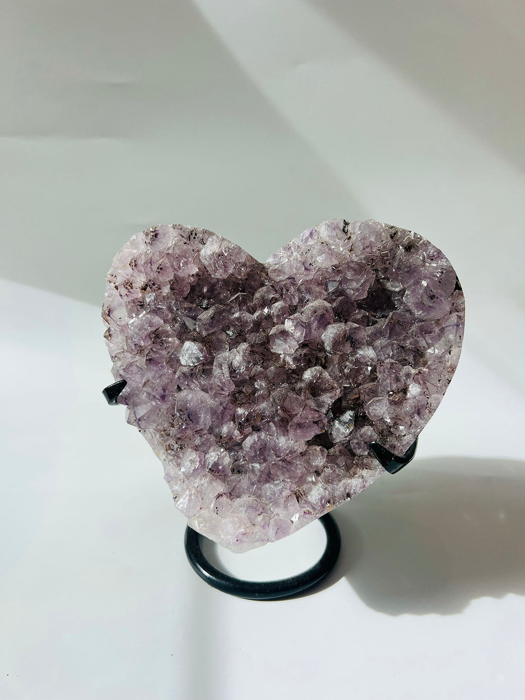 Large Amethyst heart COD04