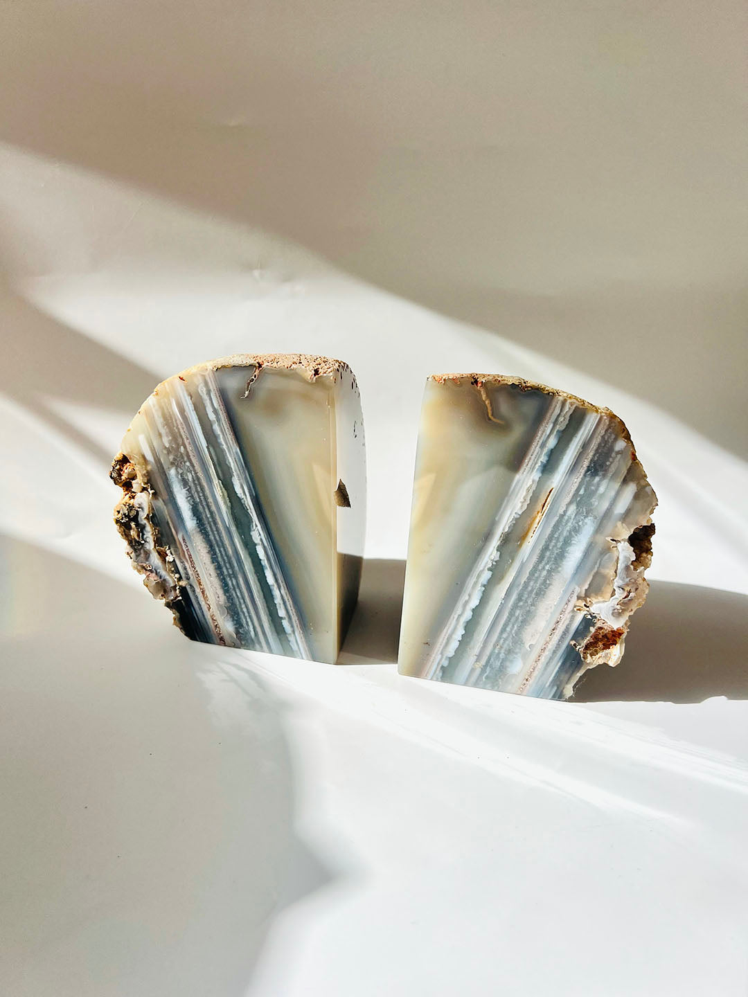 Agate Bookends