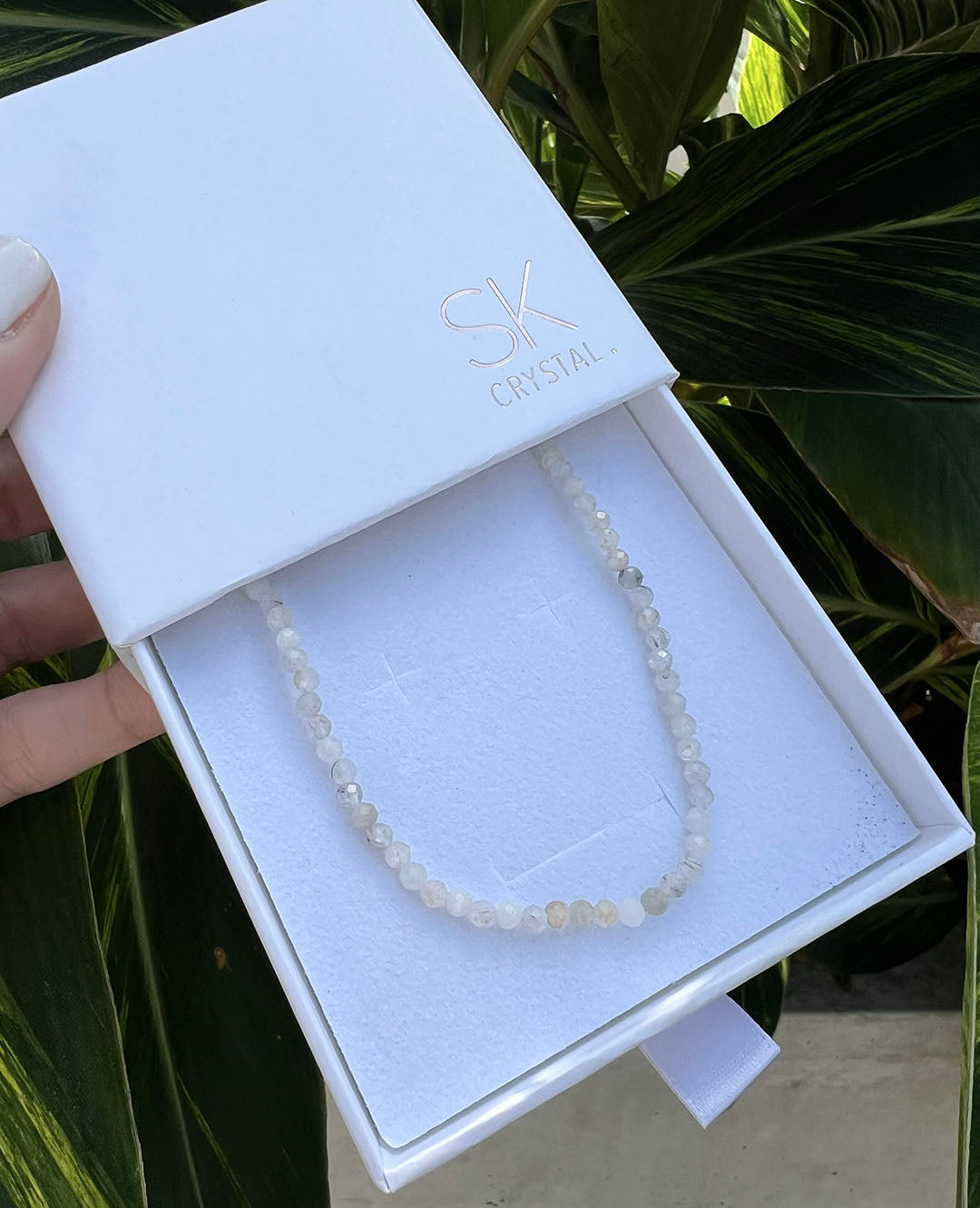 Faceted Clear Quartz Choker