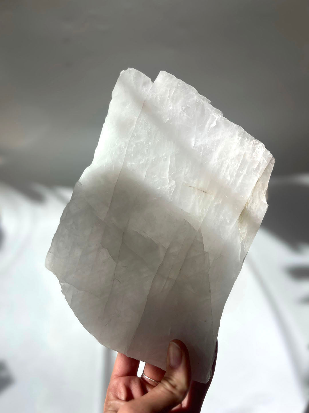 Large Clear Quartz Slab