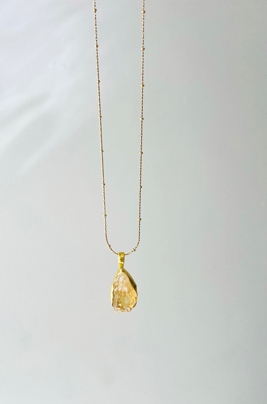 Golden Aura Necklace in Citrine