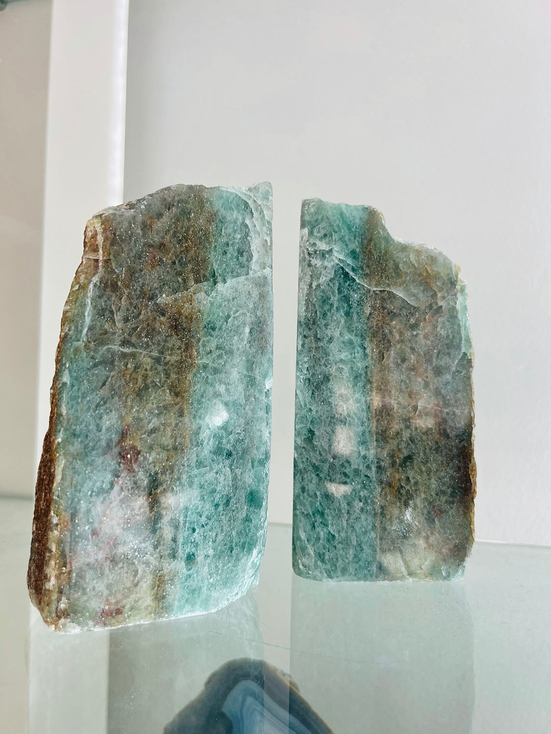 Fuchsite Bookends