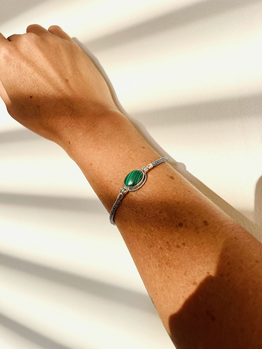 Malachite Bracelet – Sterling Silver 925