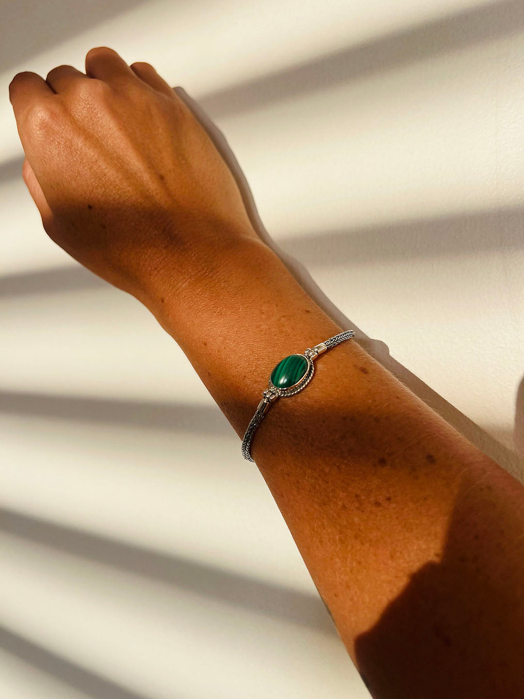 Malachite Bracelet – Sterling Silver 925