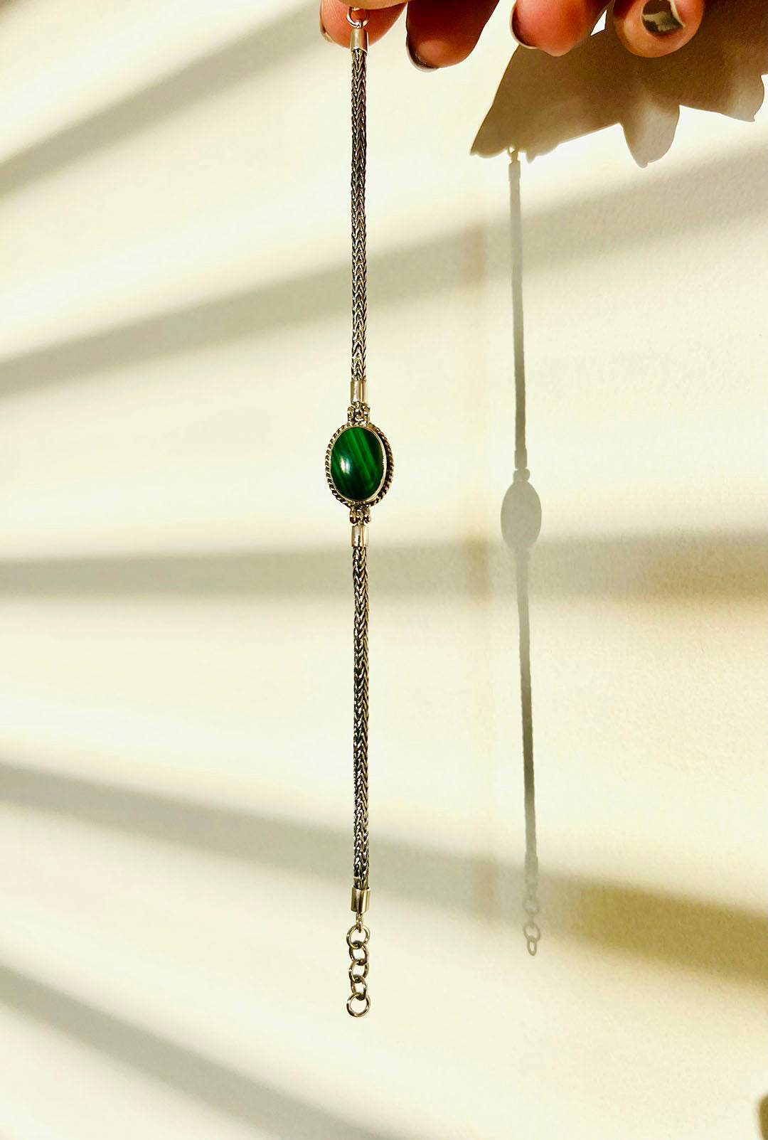 Malachite Bracelet – Sterling Silver 925