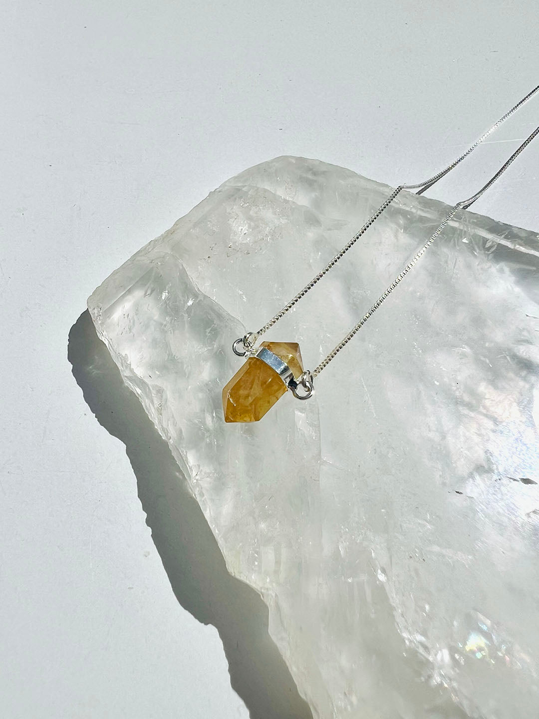 Citrine Point Necklace