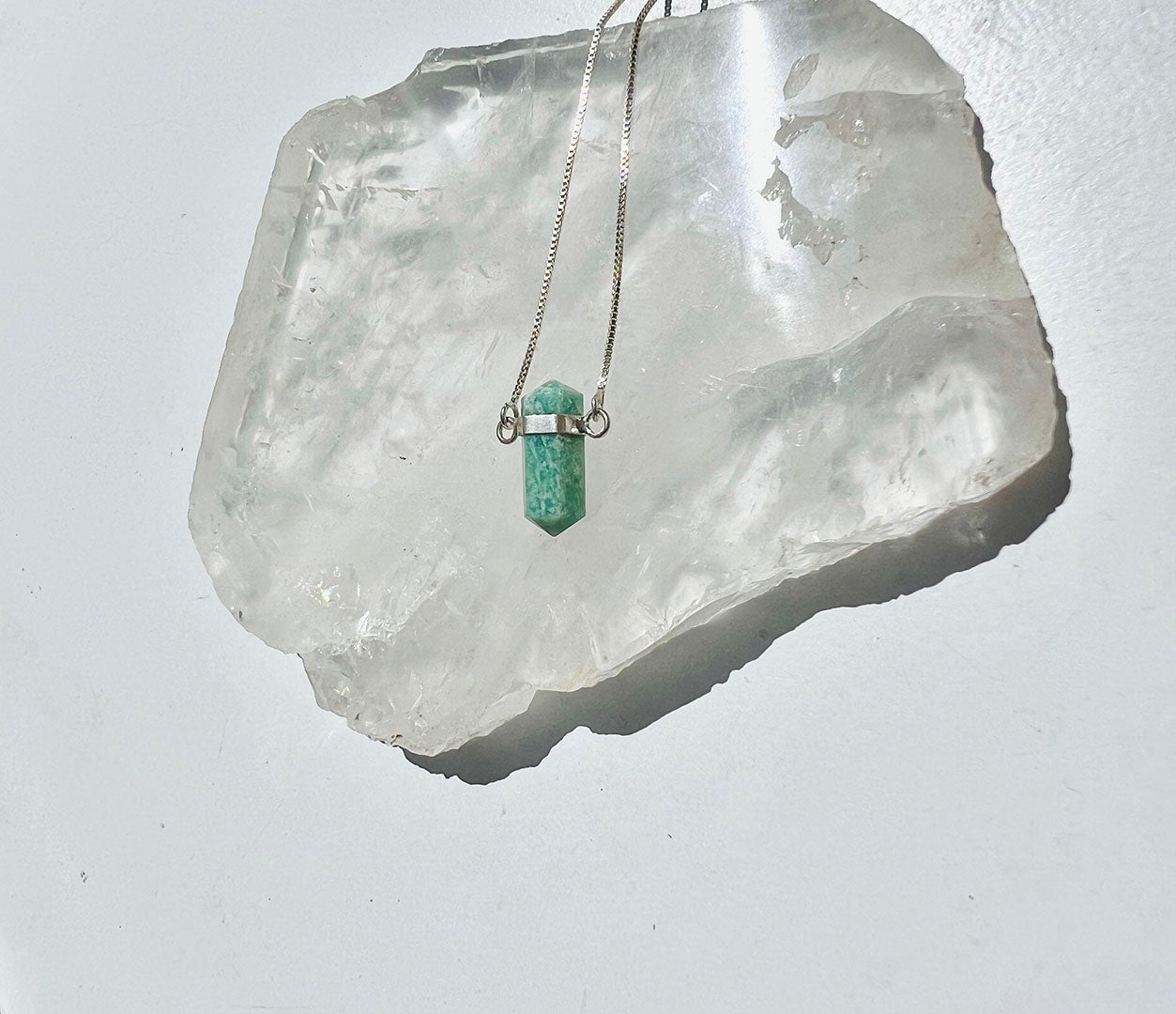 Amazonite Point Necklace