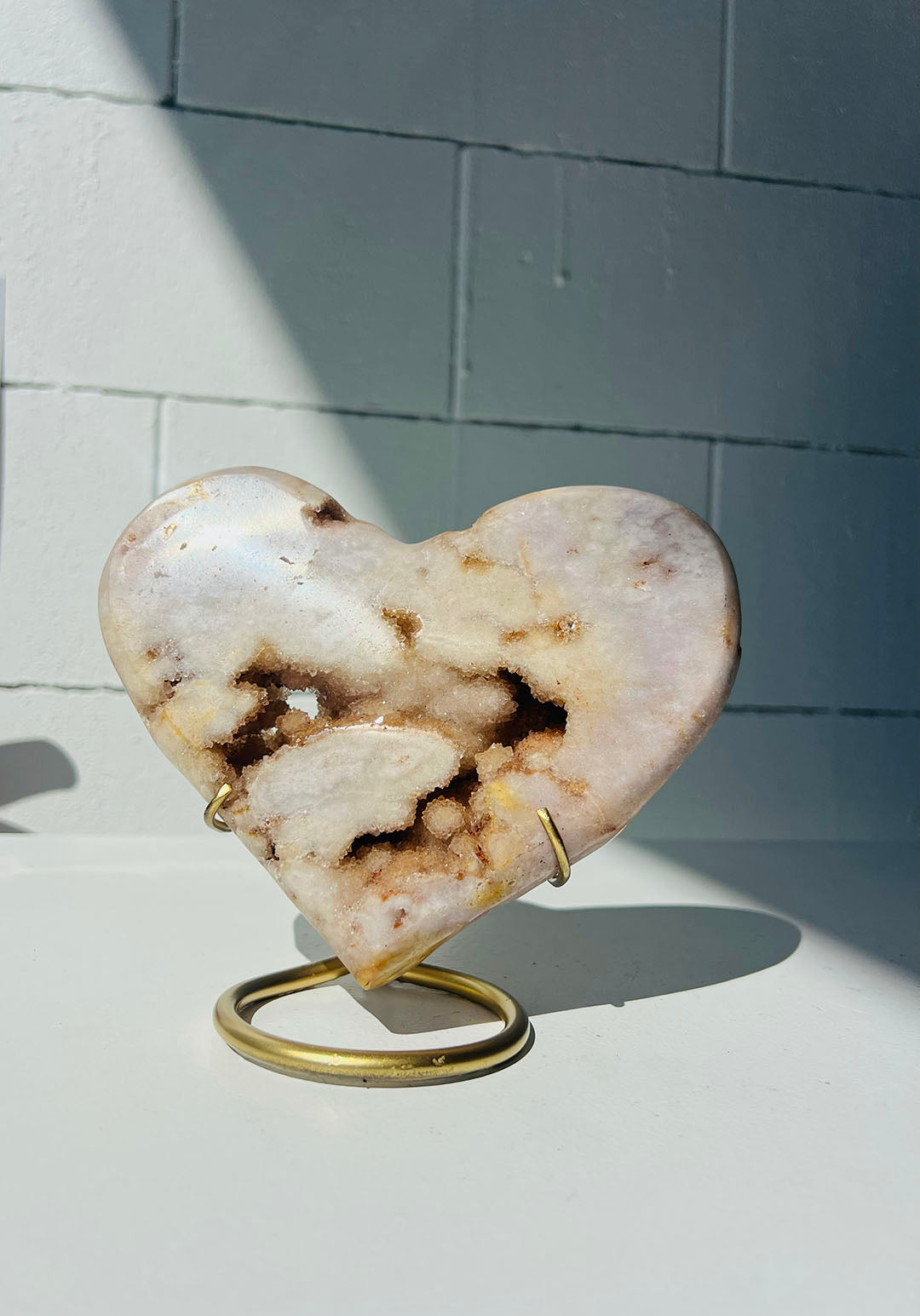 Pink Amethyst on Stand