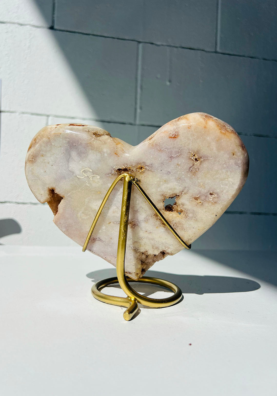 Pink Amethyst on Stand