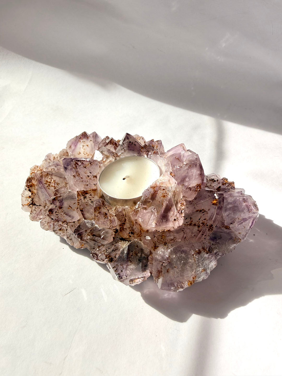 Amethyst Candle Holder