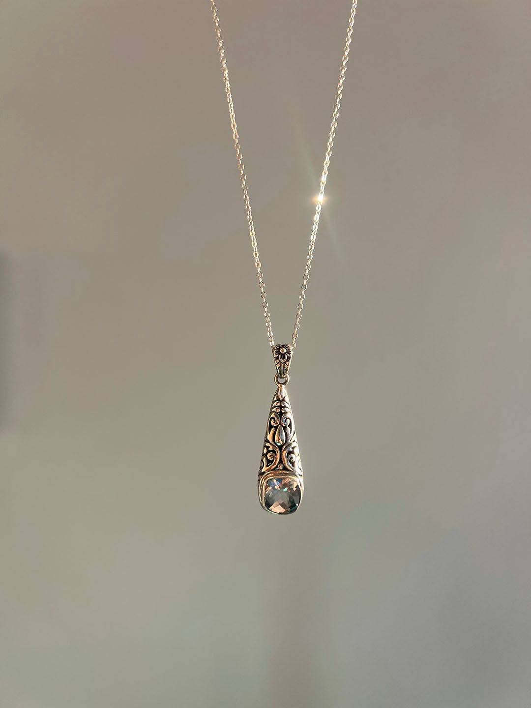 Blue Topaz Necklace