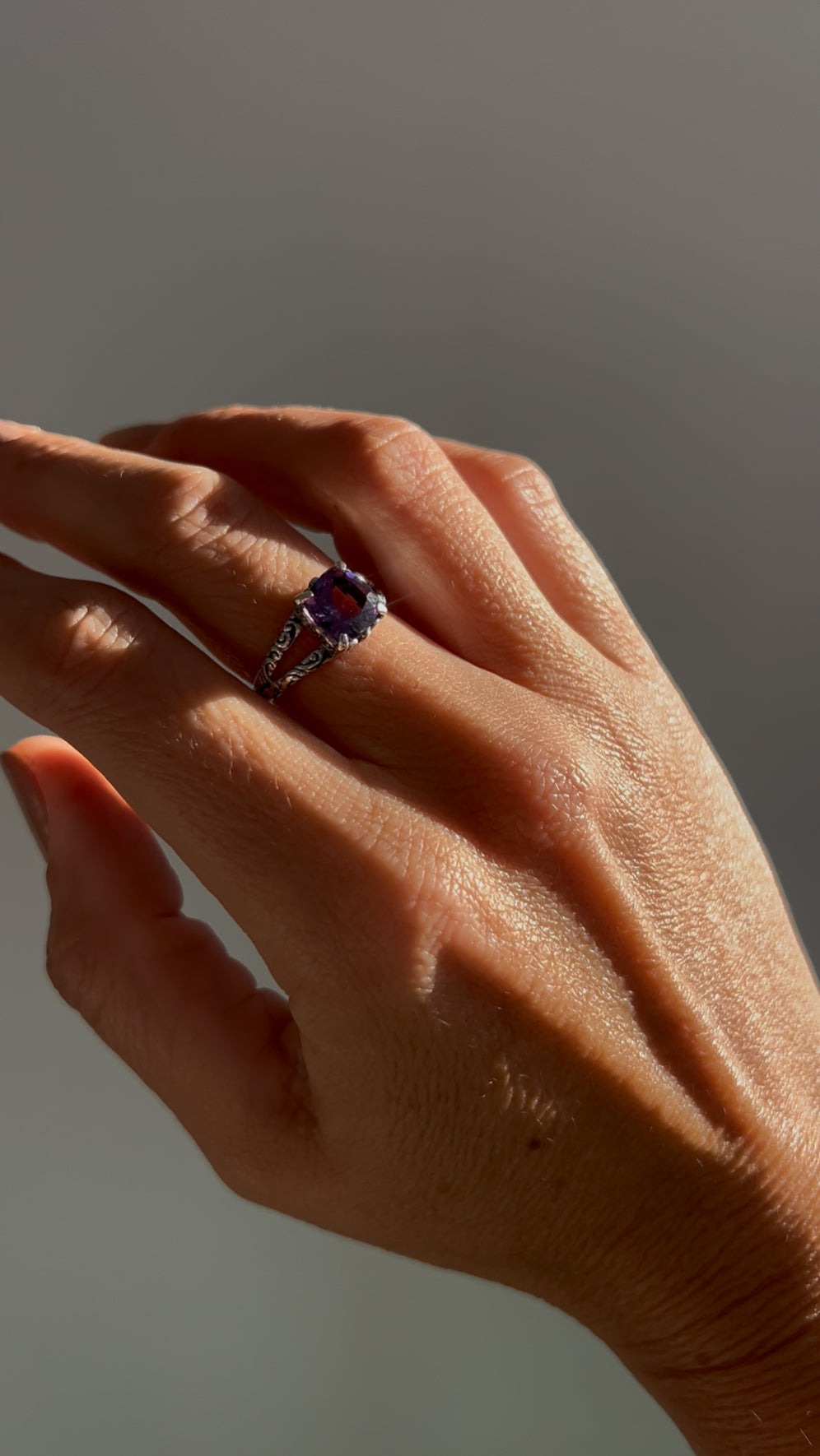Amethyst Ring – Energy of Peace & Intuition