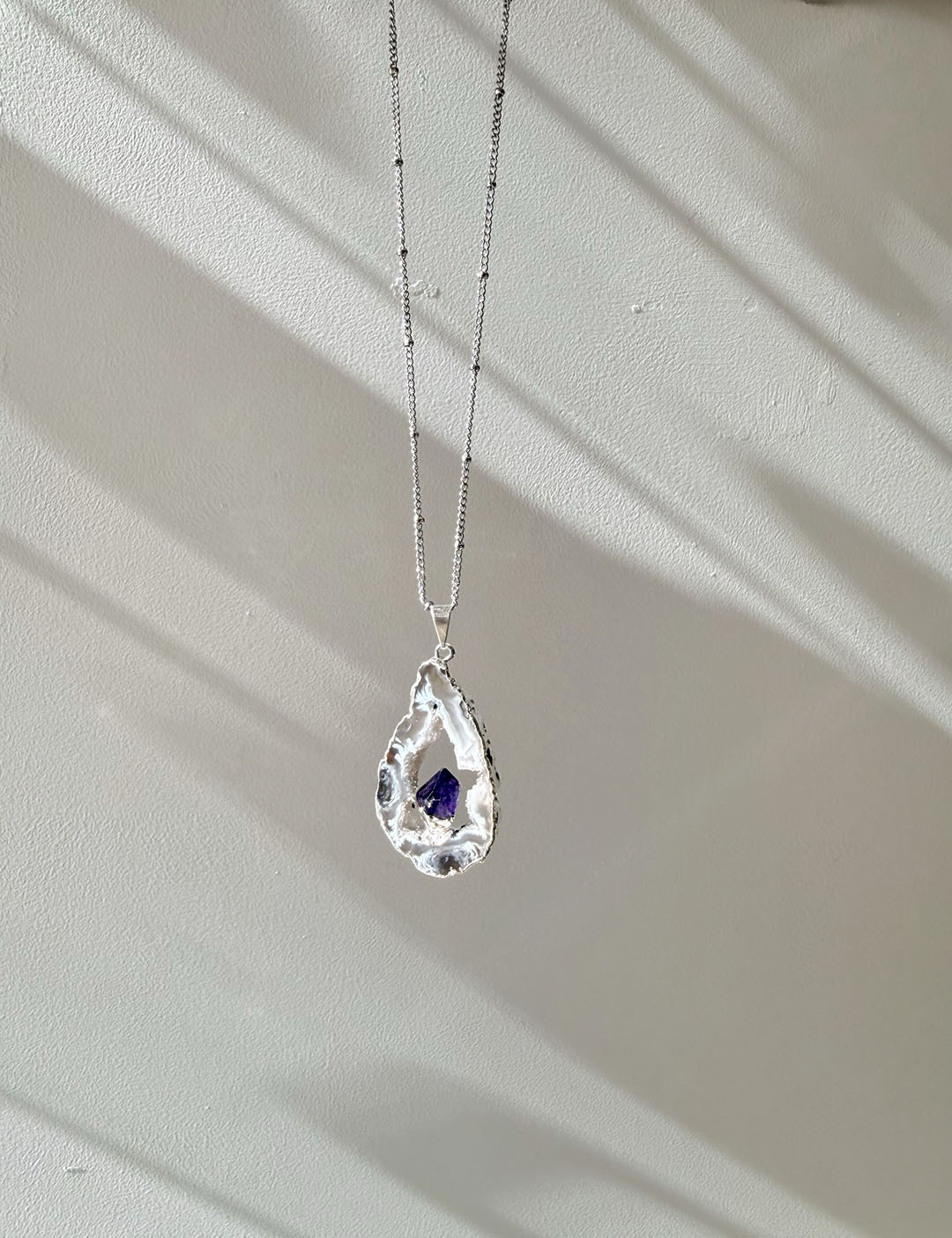 Inner Crystal Necklace – Agate & Amethyst