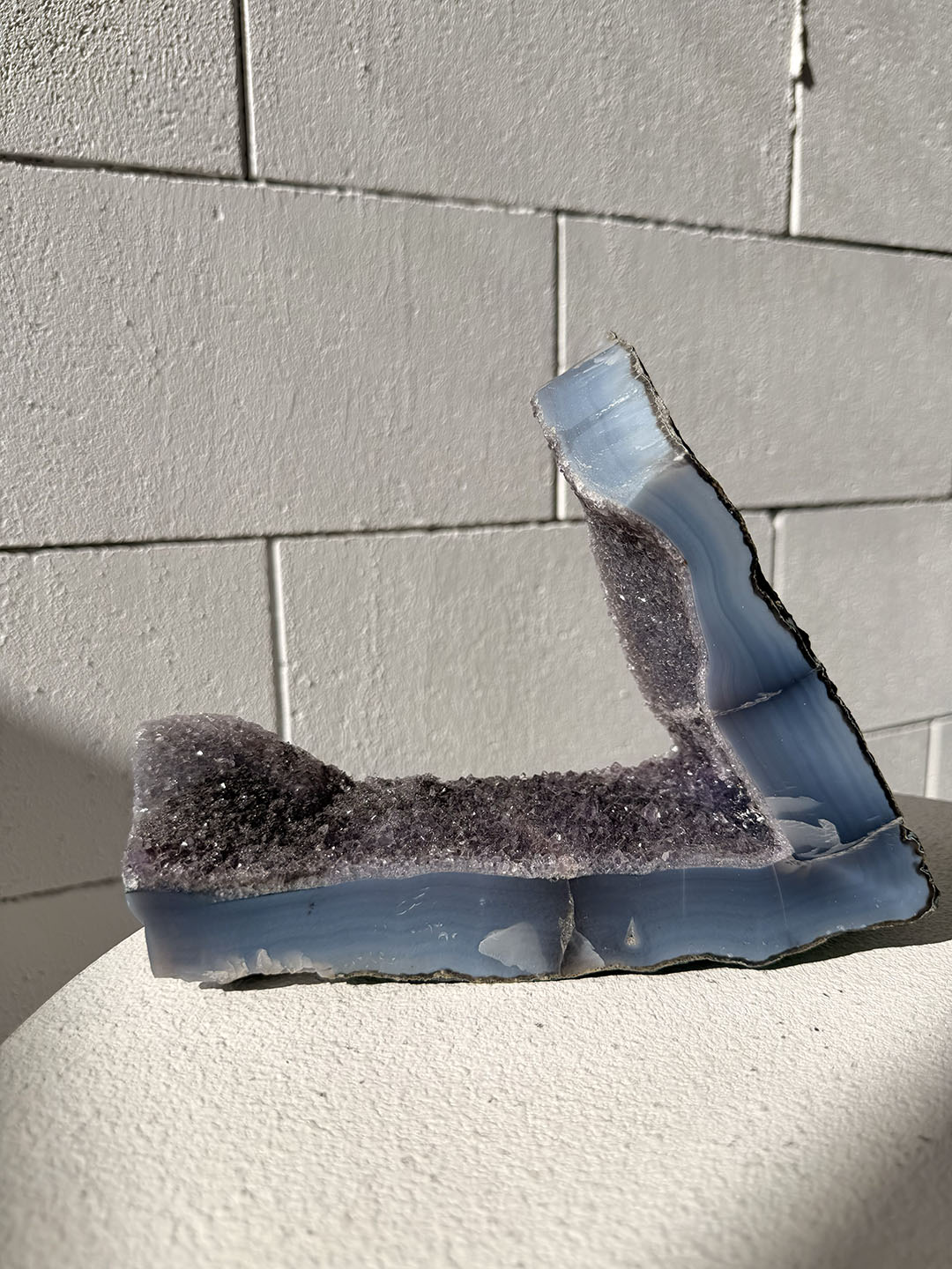 Agate with Amethyst
