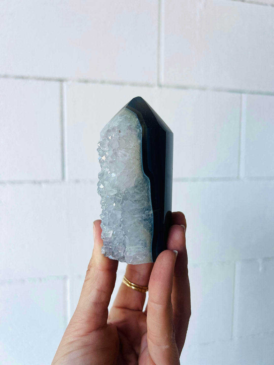 Amethyst with Agate Point COD04