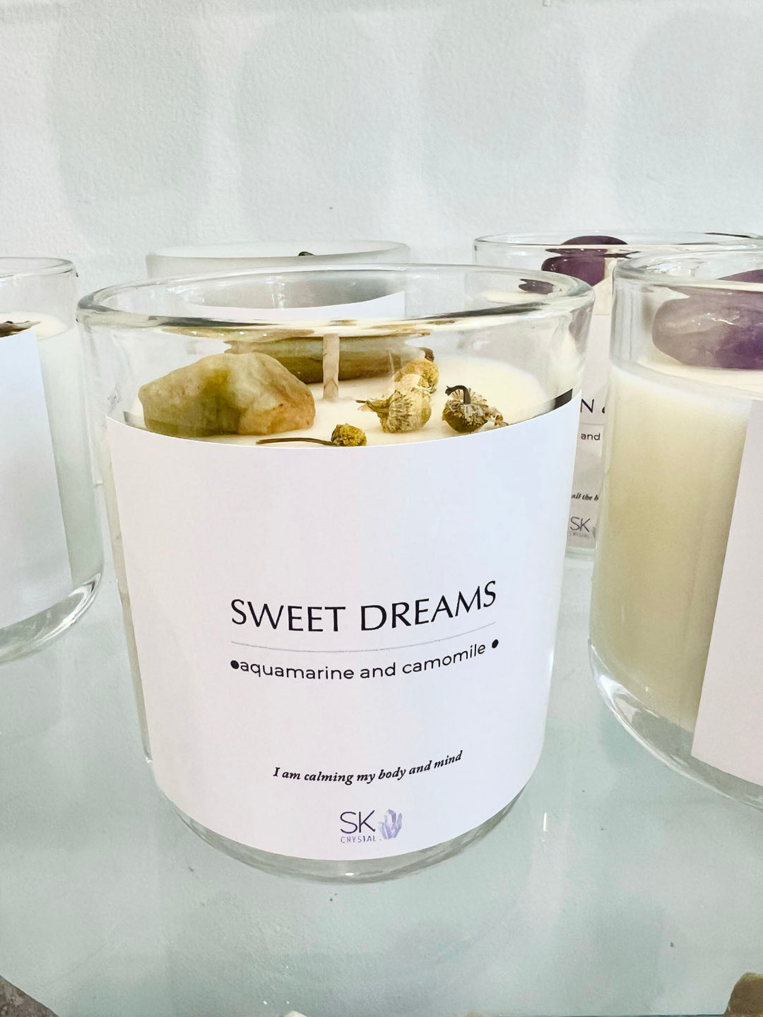 Large SK Crystal Candle - Sweet Dreams