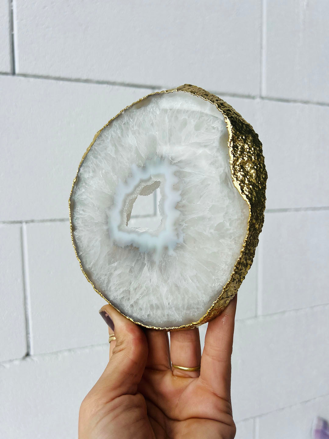 Gold Plated Agate Slab