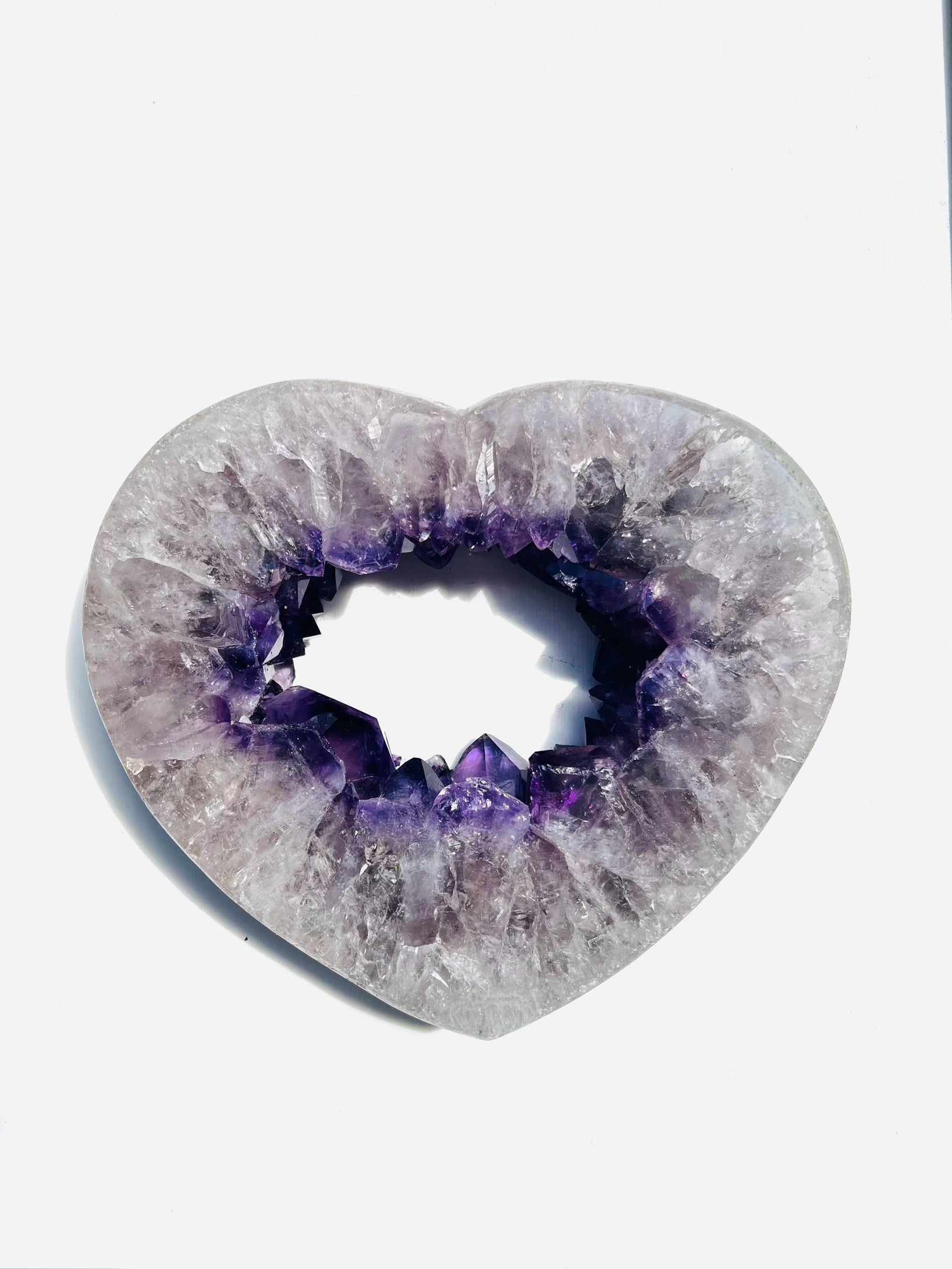 Large Amethyst Heart on Stand
