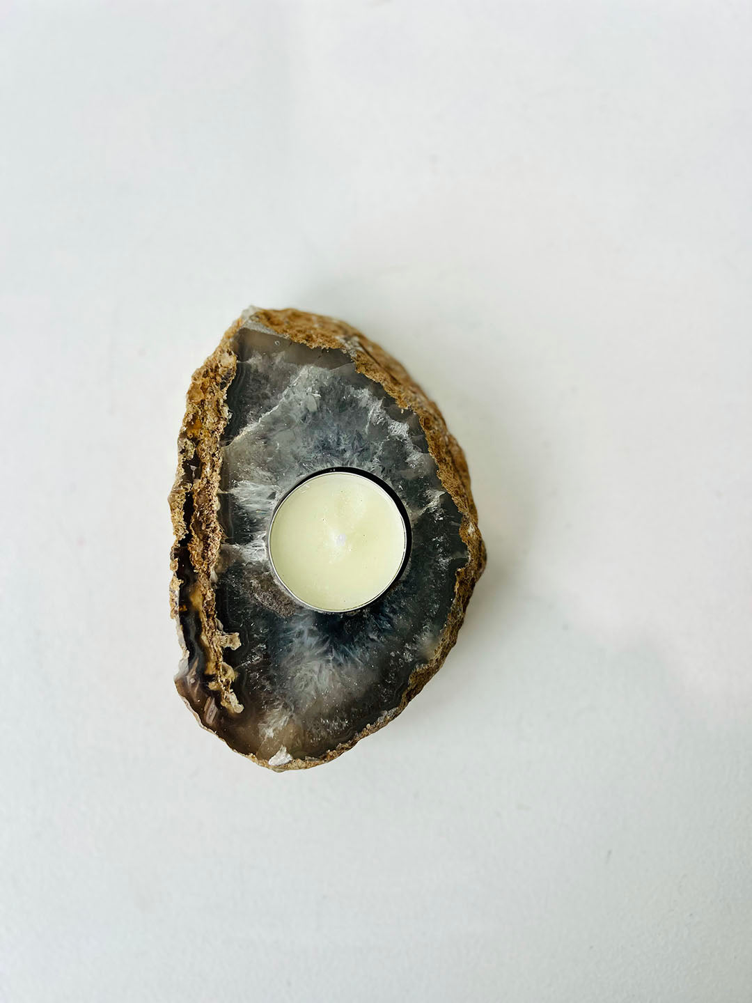 Agate Candle Holder