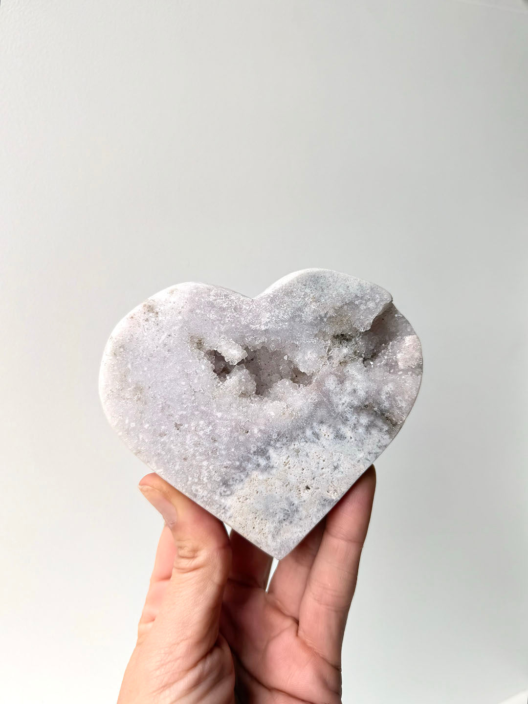 Pink Amethyst Heart